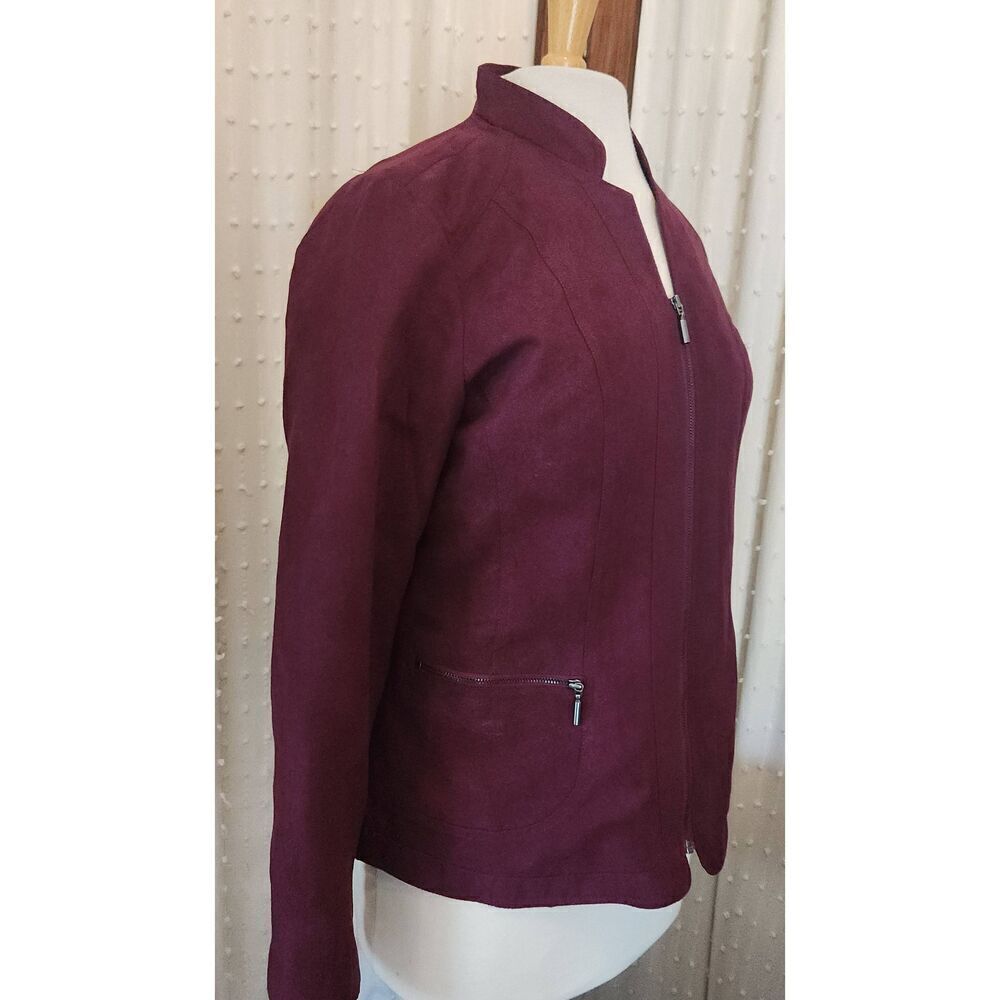 J16  Studio Works dressy faux suade jacket